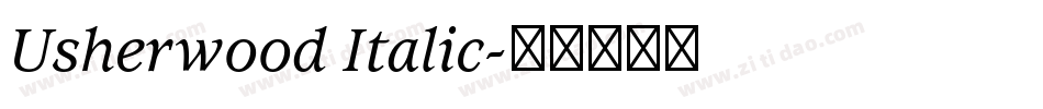 Usherwood Italic字体转换